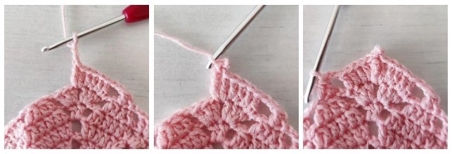 Diamond Coasters Crochet Pattern Photo Tutorial