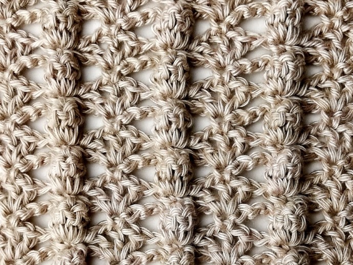 How to Crochet the Popcorn and Lacy Shell Stitch Photo Tutorial