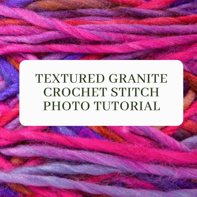 Textured Granite Crochet Stitch Photo Tutorial