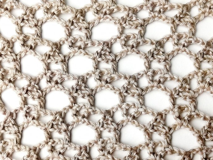 Lacy Interlocked Circles Crochet Stitch Photo Tutorial