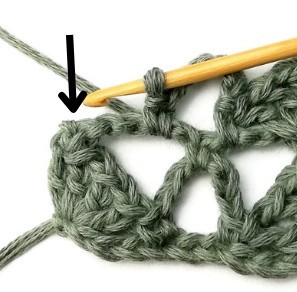 Stacked Triangles and Eyelet Crochet Stitch Photo Tutorial