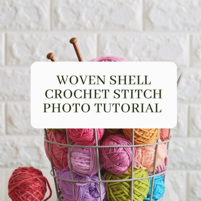 Woven Shell Crochet Stitch Photo Tutorial
