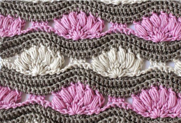 Crochet Dense Shell Stitch