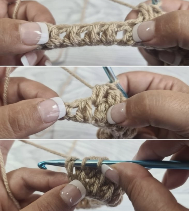 Herringbone Puff Stitch Crochet Tutorial