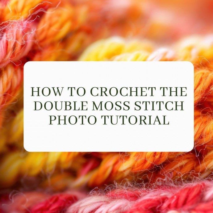How to Crochet the Double Moss Stitch Photo Tutorial