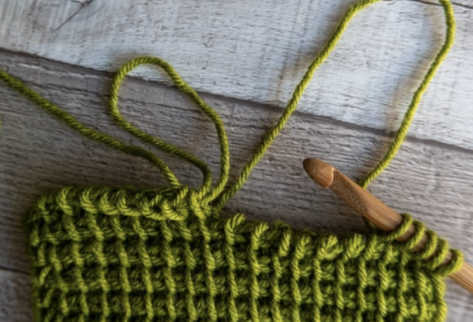 How to Fix a Dropped Stitch in a Flat Row of Tunisian Crochet