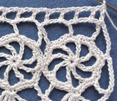 Crochet Wheel Circle Edging Tutorial