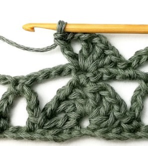 Stacked Triangles and Eyelet Crochet Stitch Photo Tutorial