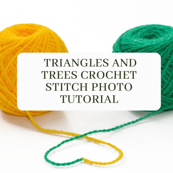 Triangles and Trees Crochet Stitch Photo Tutorial