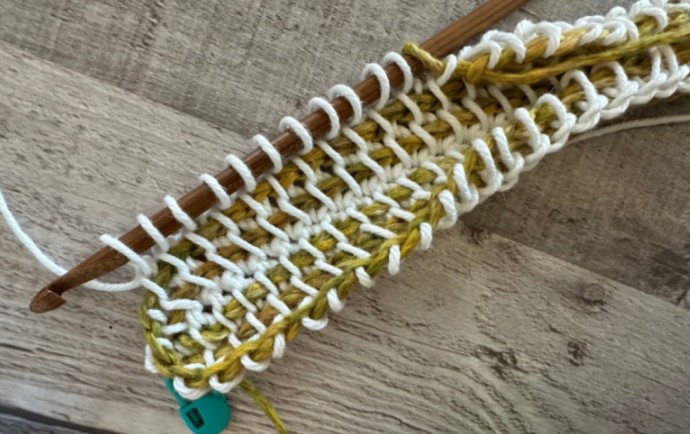 Tunisian Hot Pad Crochet Pattern Photo Tutorial