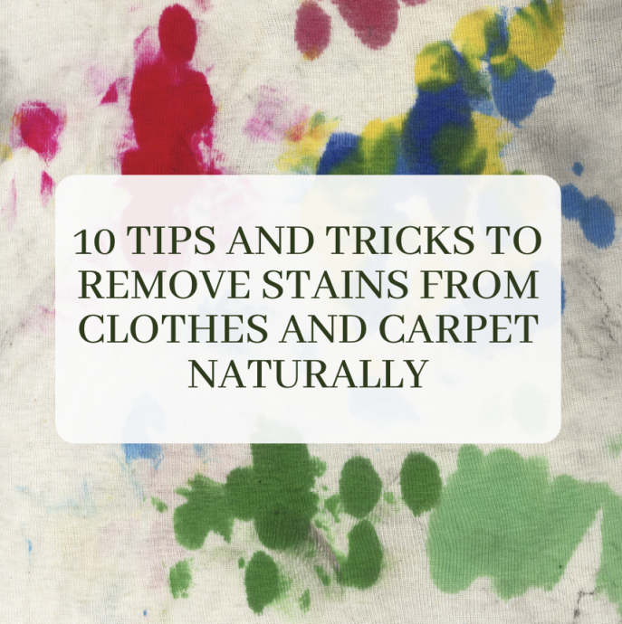 10 Tips to Remove Stains From Clothes and Carpet Naturally