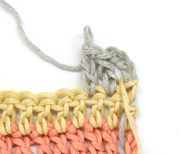 How to Carry Yarn Up When You Crochet Stripes