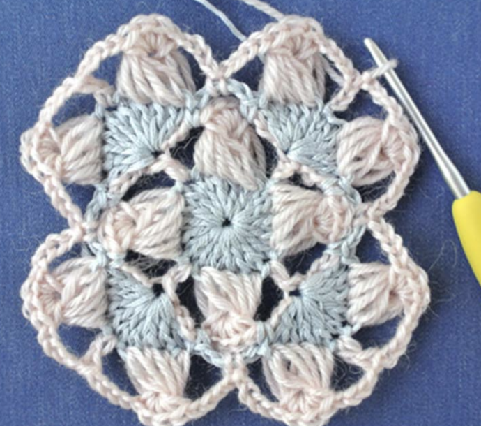 Crochet Long Loop Square Tutorial