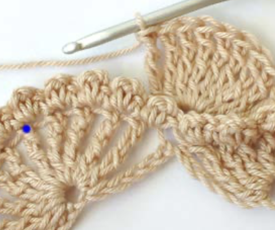 Crochet Textured 3D Shell Stitch