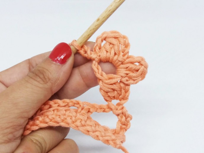 How to Crochet a Flower Border Photo Tutorial