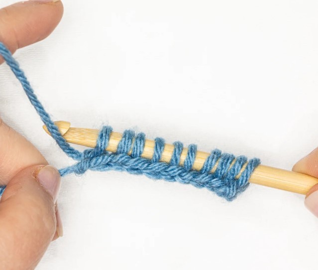 How to Crochet the Tunisian Knit Stitch Photo Tutorial