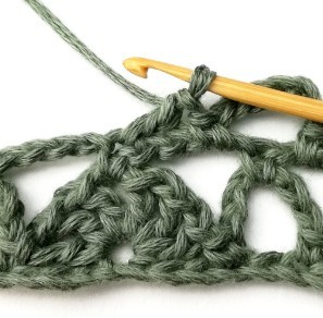 Stacked Triangles and Eyelet Crochet Stitch Photo Tutorial
