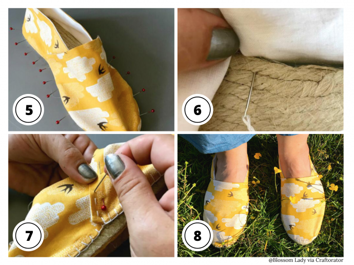 Tutorial: How to Make a Pair of Espadrilles + Printable Patterns