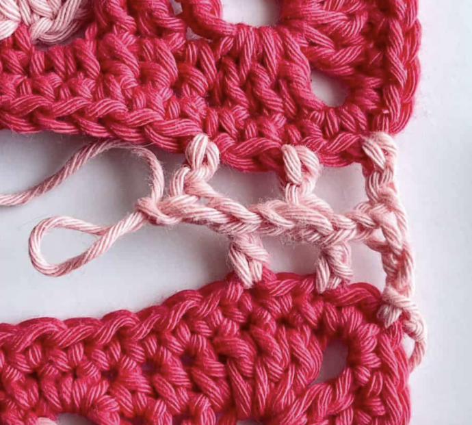 How to Crochet a Lace Join: Tutorial for Squares or Motifs