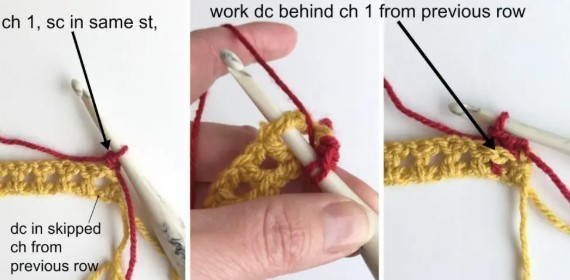 Woven Arches Crochet Stitch Photo Tutorial