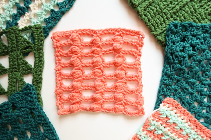Bobble Bridge Crochet Stitch Photo Tutorial