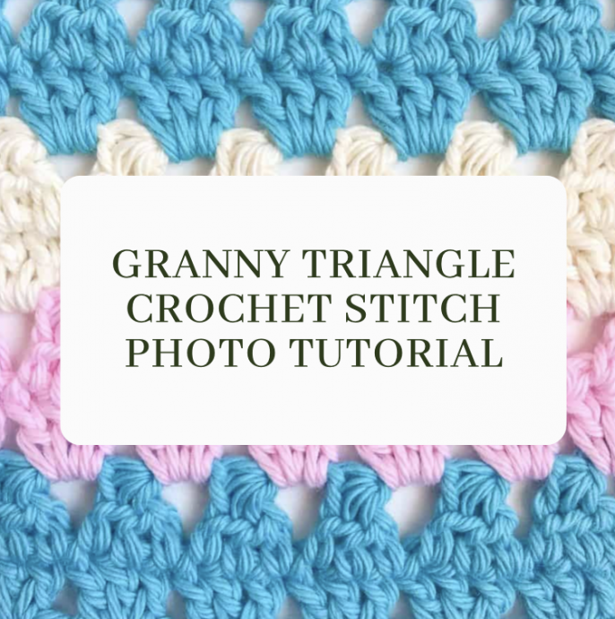 Granny Triangle Crochet Stitch Photo Tutorial