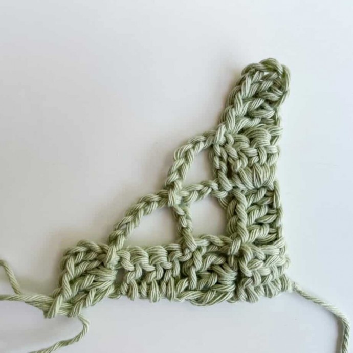 Mesh Crochet Stitch in Corner to Corner Photo Tutorial