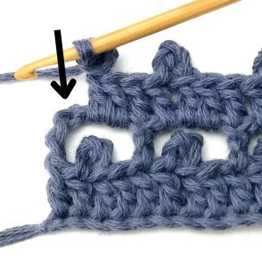 Striped Boxed Picot Crochet Stitch Photo Tutorial