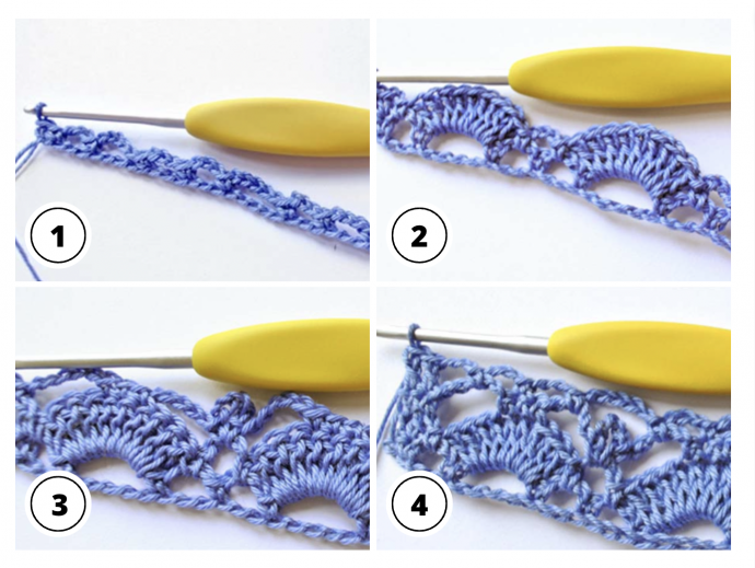 Crochet Basics: Shell Picot Stitch