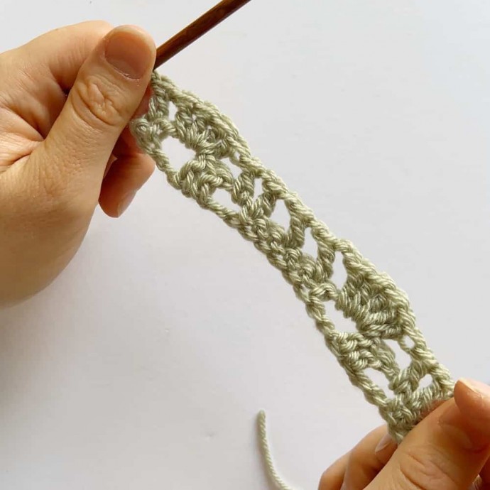 Easy Lacy Wave Crochet Stitch Photo Tutorial