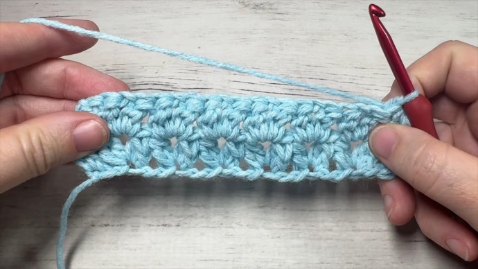 How to Crochet the Double Cluster V Stitch Photo Tutorial