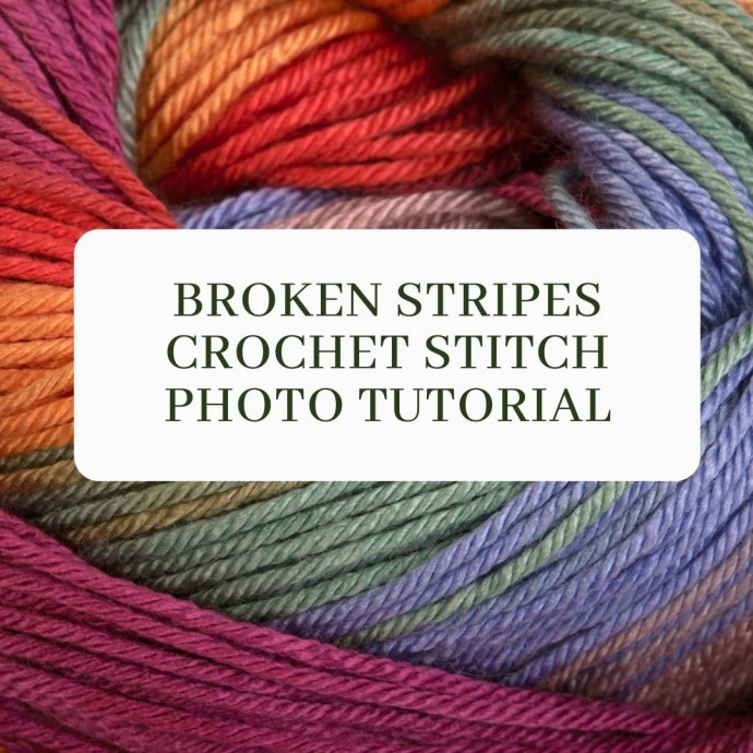 Broken Stripes Crochet Stitch Photo Tutorial