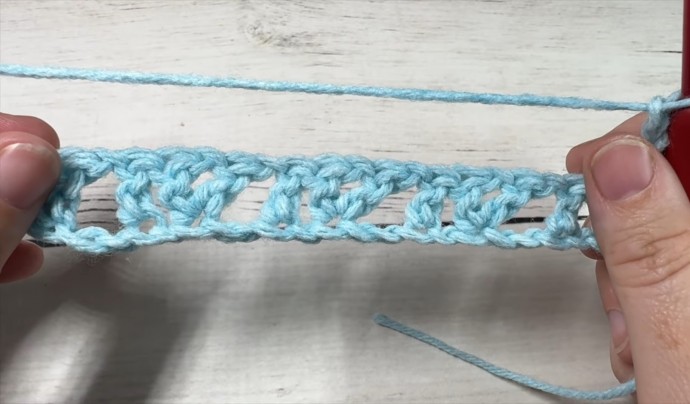 How to Crochet the Raindrop Lace Stitch Photo Tutorial