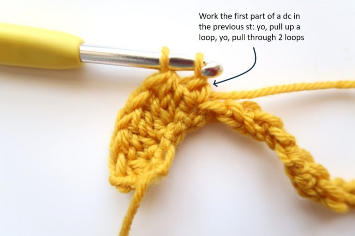 Increase-Decrease Crochet Stitch Photo Tutorial