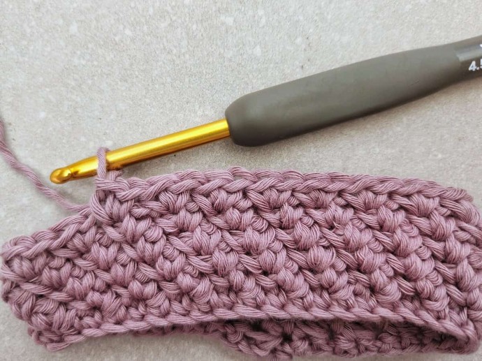 Diagonal Knit Look Crochet Stitch Photo Tutorial