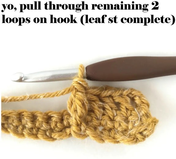 Falling Leaves Crochet Stitch Photo Tutorial