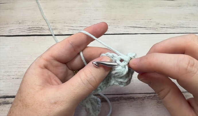 How to Crochet the Slanted Puff Shell Stitch Photo Tutorial