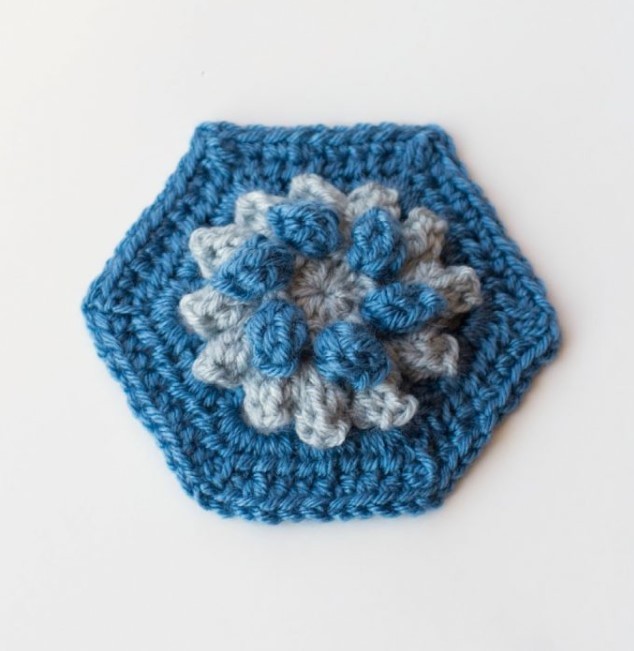 Dahlia Hexagon Crochet Pattern
