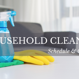 Household Cleaning Schedule with Checklist