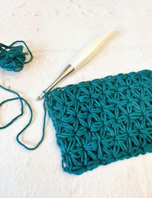 How to Crochet the Jasmine Stitch Photo Tutorial
