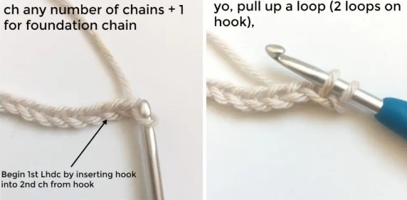 Linked Half Double Crochet Stitch (Lhdc) Photo Tutorial