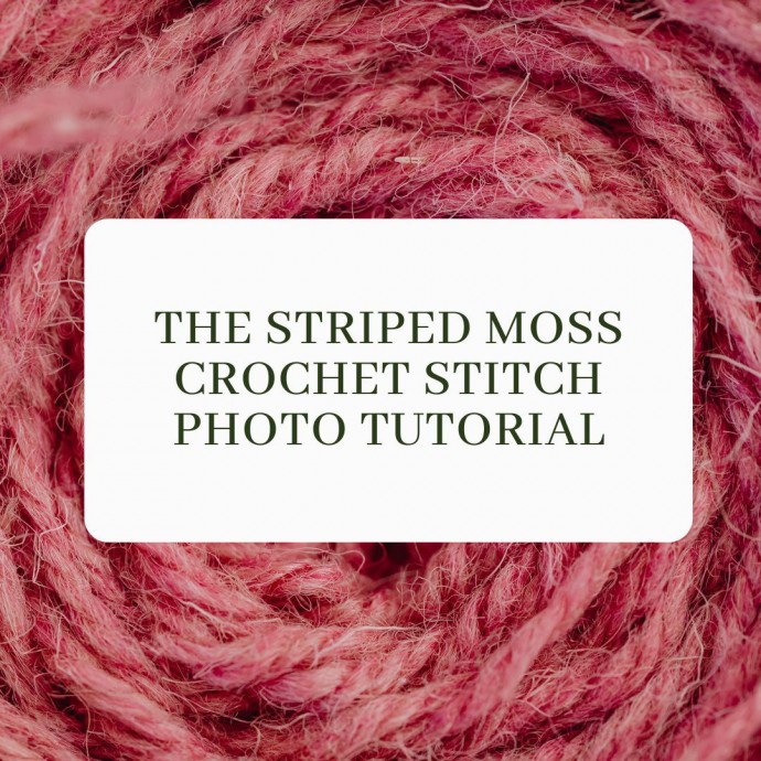 The Striped Moss Crochet Stitch Photo Tutorial