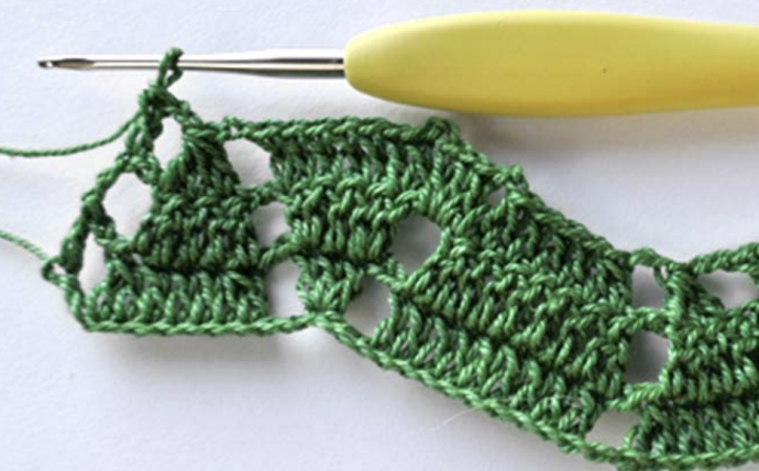 How to Crochet Textured Leaf Stitch