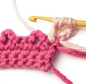 Picot and Large V Crochet Stitch Photo Tutorial