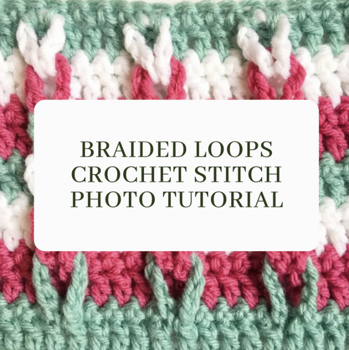 Braided Loops Crochet Stitch: A Symphony of Texture and Color