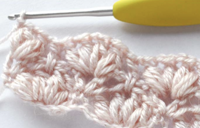 Crochet multicolor puff stitch tutorial