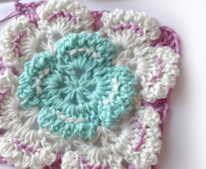 Crochet Shell Square Tutorial