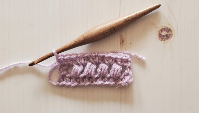 Puff Stitch Stripes Crochet Photo Tutorial