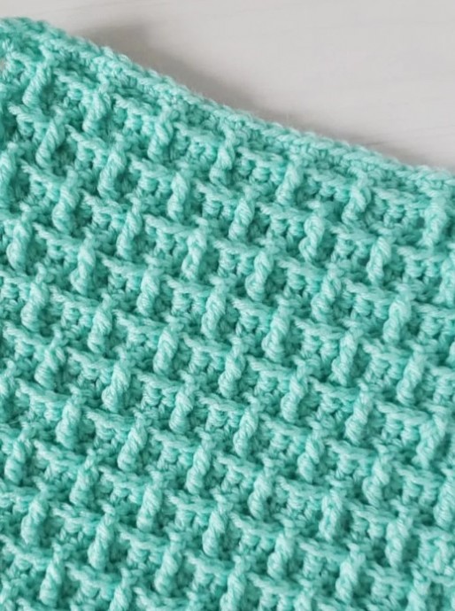 Raised Brick Crochet Stitch Tutorial