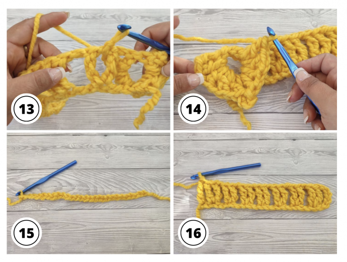 Crocodile Stitch for Thick Yarns